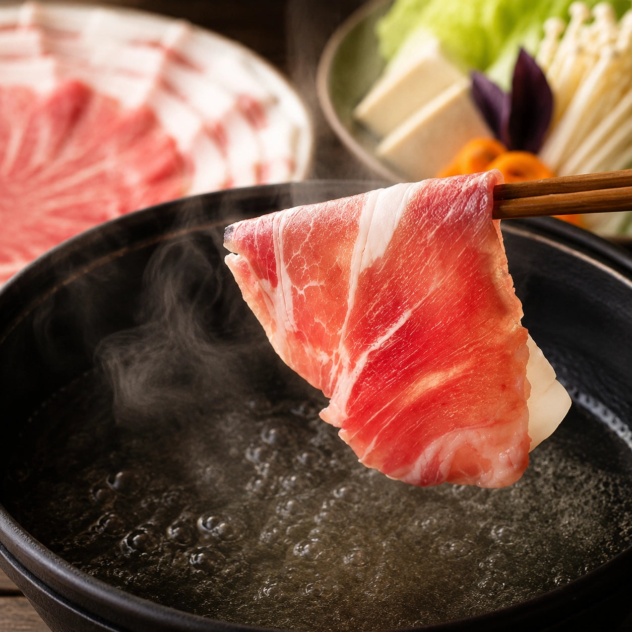 沖縄県産あぐー豚 旨みを楽しむ3種食べくらべしゃぶしゃぶセット（600g）