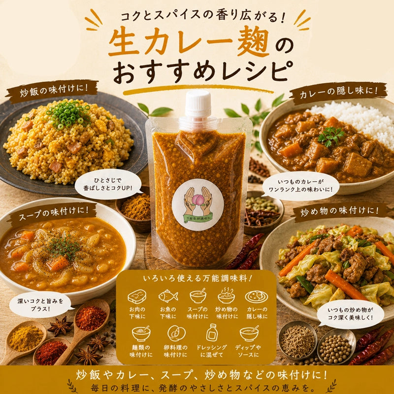 生カレー麹｜HAKUAミネラル入り 無添加発酵調味料