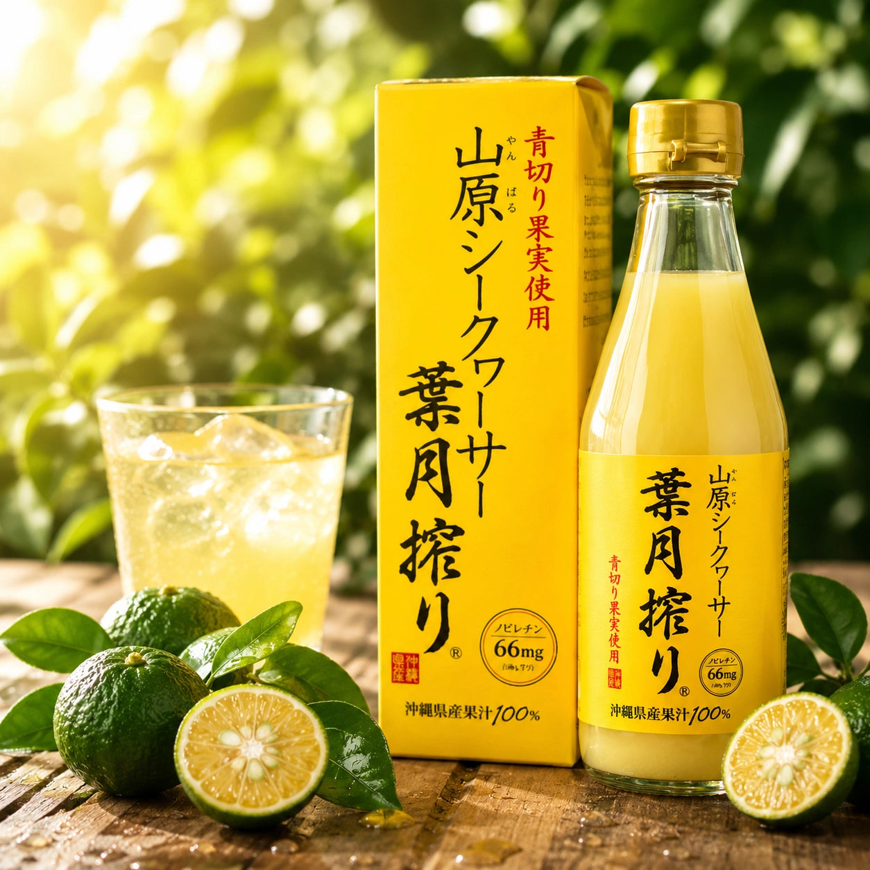 山原シークヮーサー 葉月搾り 300ml ｜沖縄県産果汁100%・化学肥料・農薬不使用