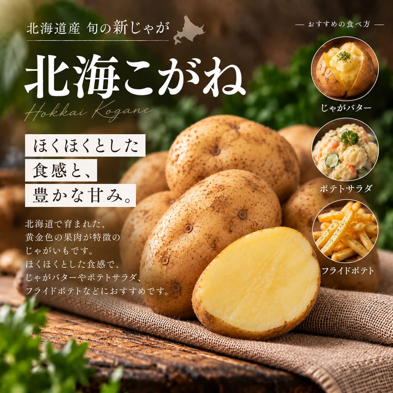 北海道十勝産 旬の新じゃが 20kg｜4品種から選べる