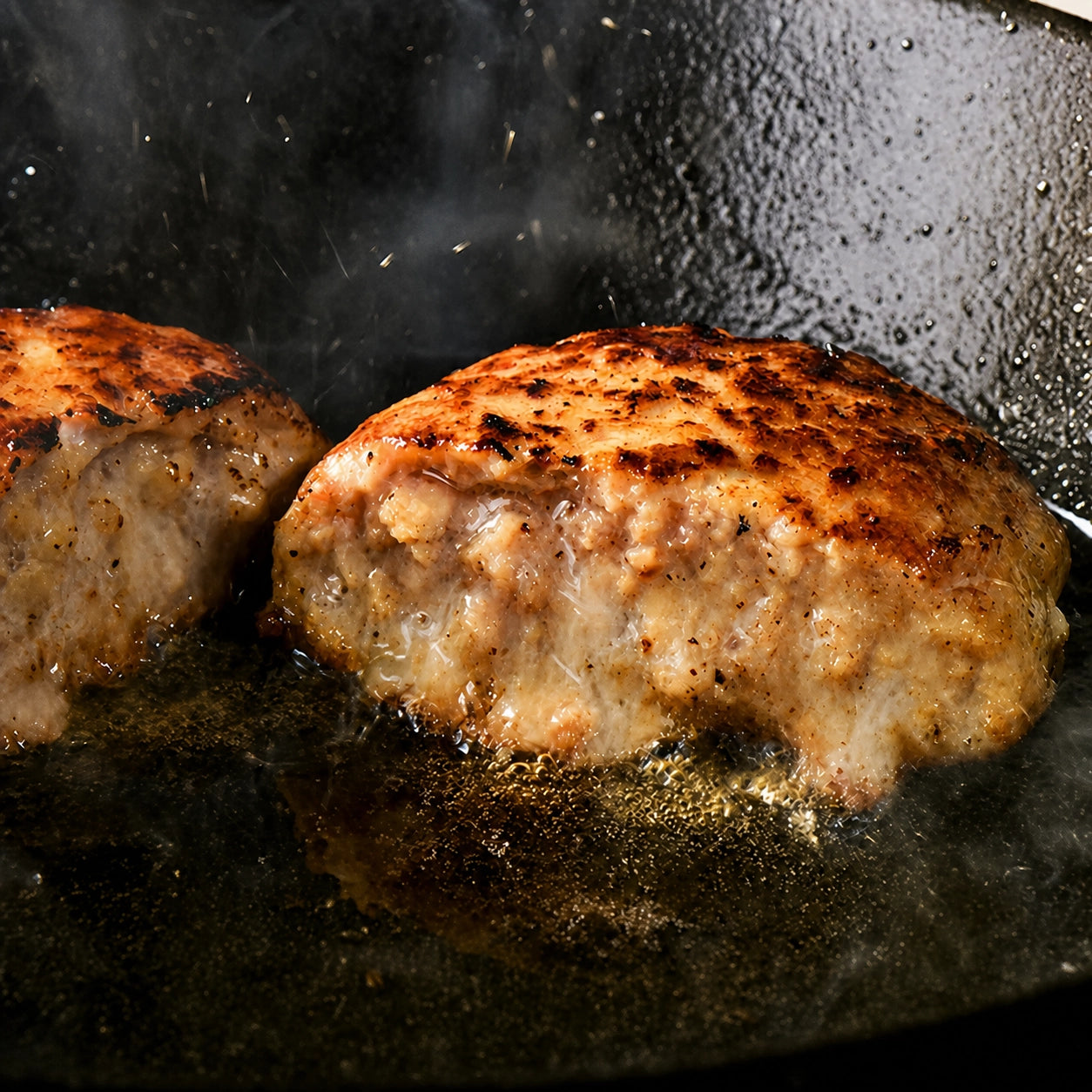 沖縄県産 石垣牛＆あぐー豚 ハンバーグ2種食べ比べ6個セット（各3個）