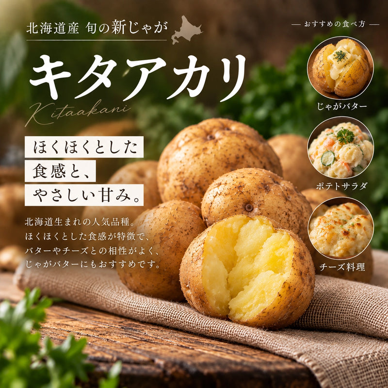 北海道十勝産 旬の新じゃが 20kg｜4品種から選べる
