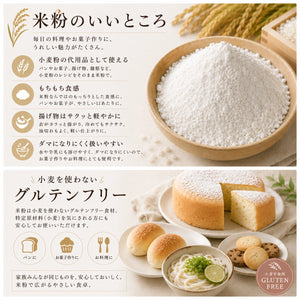 茨城県産コシヒカリの米粉（パンや麺作りに最適）500g