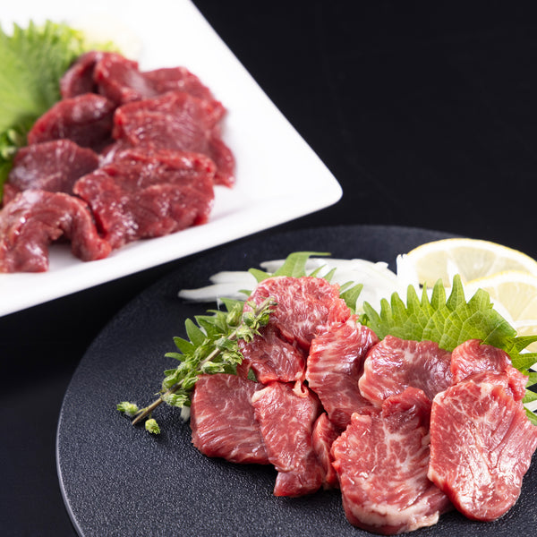 【熊本】国産馬刺し2種セット｜赤身・霜降り 各50g（計100g）