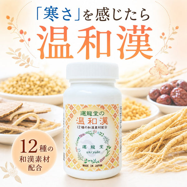 温和漢｜12種の和漢素材を配合した和漢サプリメント 120粒（約30日分）