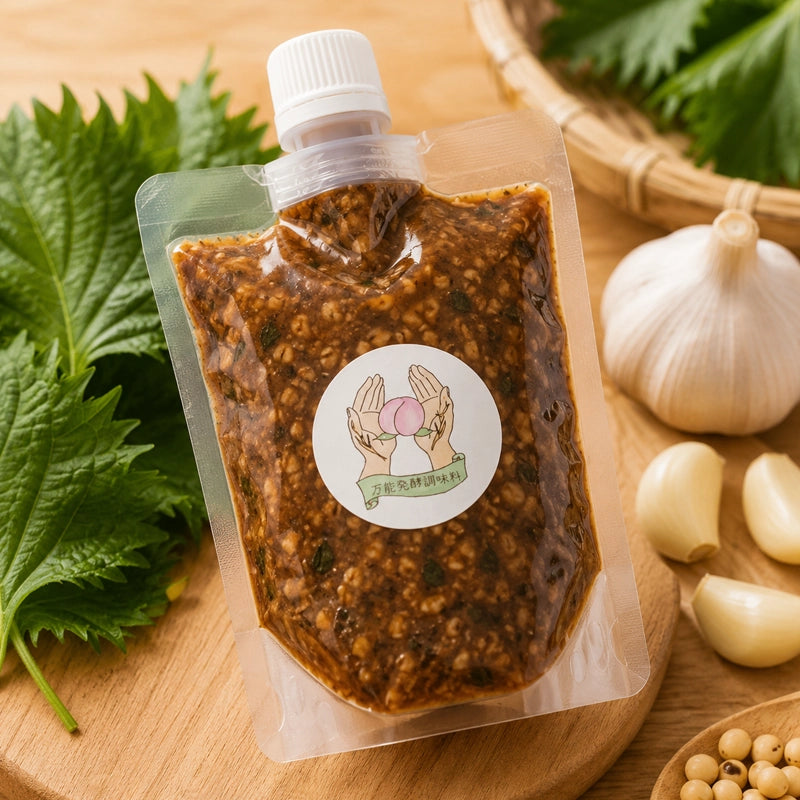 大葉にんにく醤油麹｜HAKUAミネラル入り 無添加発酵調味料