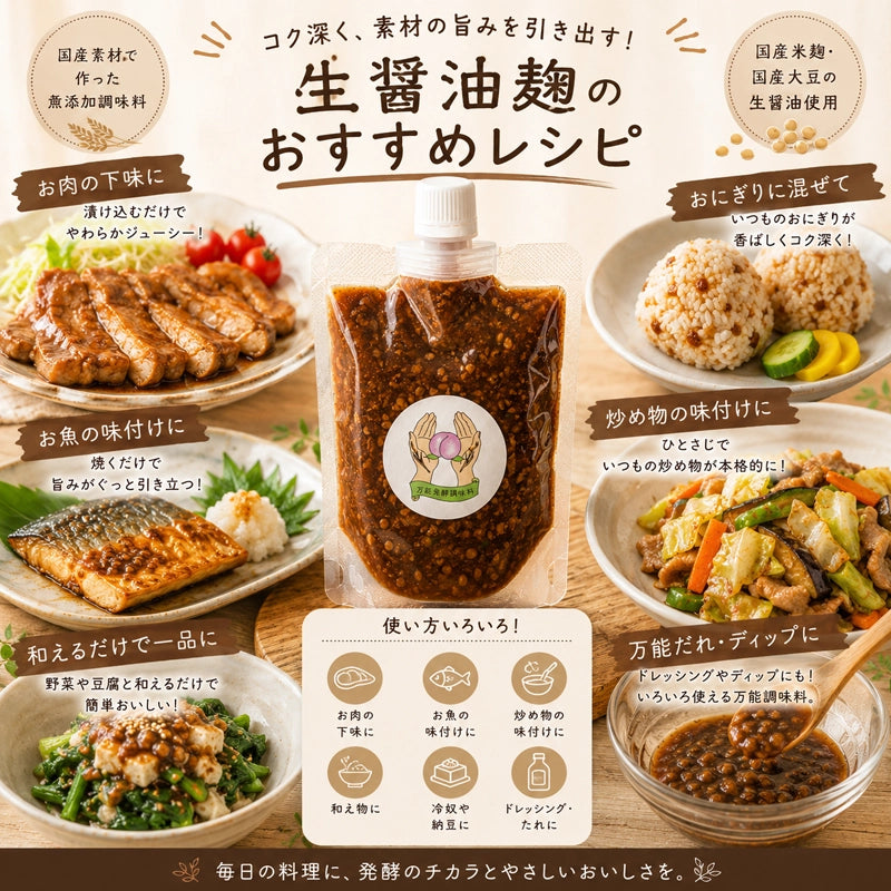 生醤油麹｜HAKUAミネラル入り 無添加発酵調味料