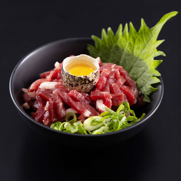 【熊本】国産馬刺し　馬ユッケ2個セット｜各50g×2パック